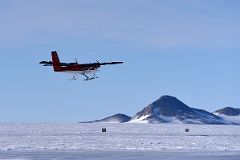 02C Kenn Borek Air Twin Otter Airplane Just After Takeoff At Union Glacier Camp Antarctica Flying To Mount Vinson Base Camp.jpg
